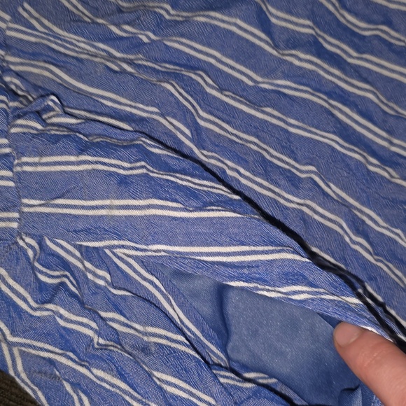 Blue and White Striped Romper LILY ROSE - Picture 4 of 7